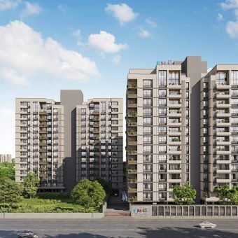 Luxury residential flats in Sarkhej Shantipura Road Ahmedabad at Turquoise Re-45 with premium amenities and spacious living.