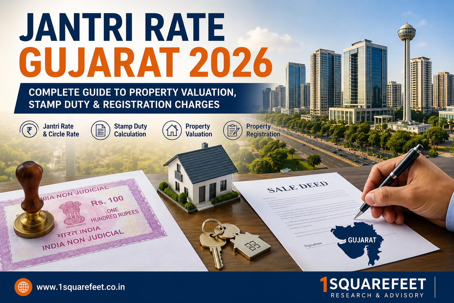 Jantri Rate Gujarat 2026 Property Valuation Stamp Duty Guide