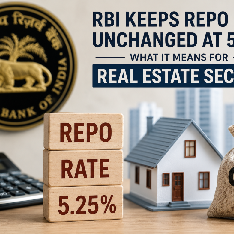 RBI Keeps Repo Rate Unchanged at 5.25%: What It Means for Homebuyers, Investors & India’s Real Estate Market in 2026